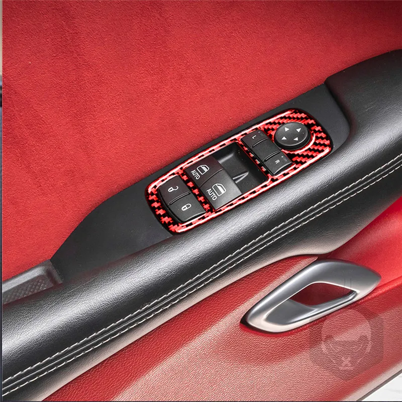 For Dodge Challenger 2015-2020 Car Window Control Button Panel Trim Cover Carbon Fiber Sticker Styling Accessories
For Dodge Challenger 2015-2020 Car Window Control Button Panel Trim Cover Carbon Fiber Sticker Styling Accessories