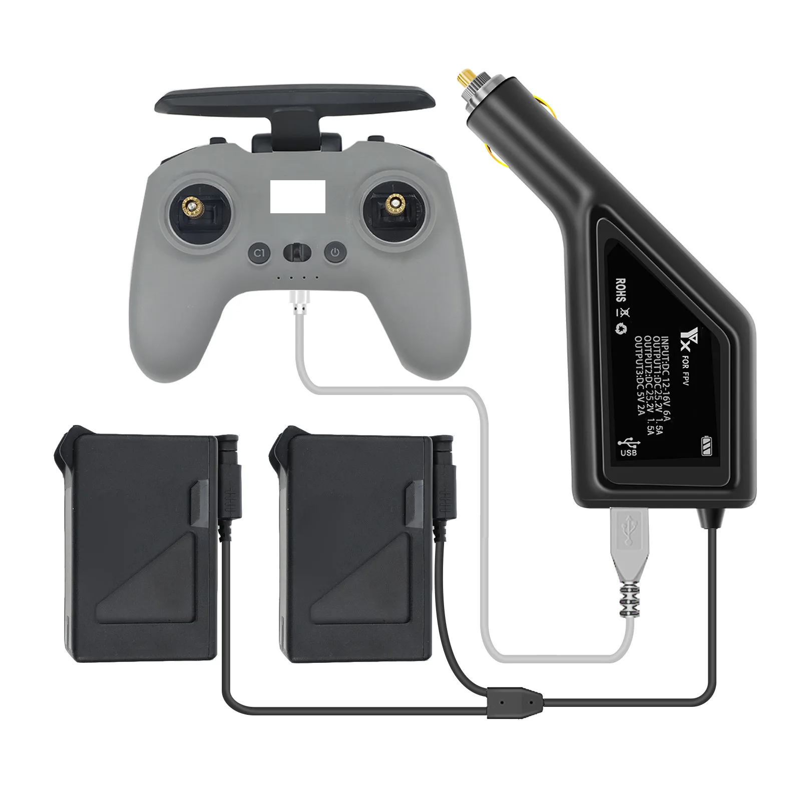 Car Charger Charging High Quality Replace Support Accessories For Dji Fpv Two Smart Batteries With Led Indicator Light
Car Charger Charging High Quality Replace Support Accessories For Dji Fpv Two Smart Batteries With Led Indicator Light