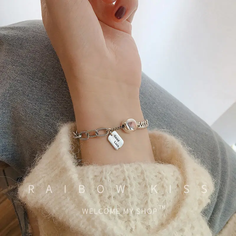 Package mail 925 sterling silver square brand Bracelet Korean Thai silver retro simple cool tide 925 Silver
Package mail 925 sterling silver square brand Bracelet Korean Thai silver retro simple cool tide 925 Silver