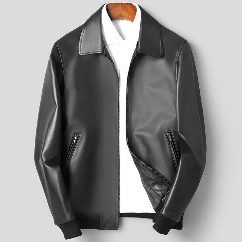 Мужская куртка из натуральной овечьей кожи, повседневная куртка, пальто, новая кожаная одежда на весну и осень
Мужская куртка из натуральной овечьей кожи, повседневная куртка, пальто, новая кожаная одежда на весну и осень