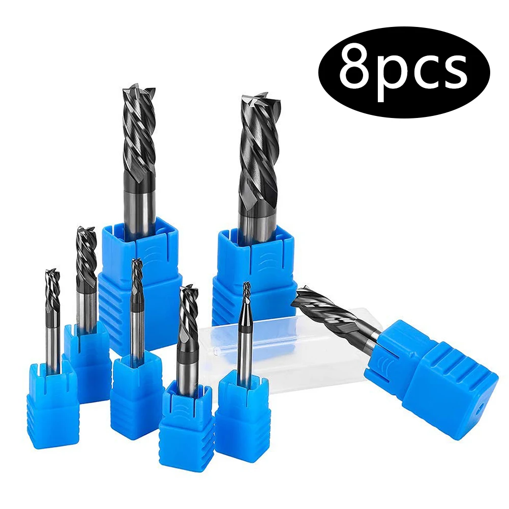 8PCS Carbide end mill Milling cutting Tools Alloy Tungsten Steel Milling Cutter EndMills CNC machine end mills CNC Milling
8PCS Carbide end mill Milling cutting Tools Alloy Tungsten Steel Milling Cutter EndMills CNC machine end mills CNC Milling
