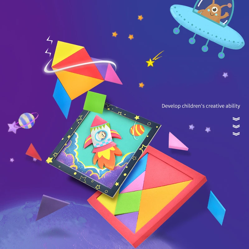 Magnetic Tangram Puzzle Book Portable Preschool Kids Toys Boys Intelligence Jigsaw Puzzle Wooden Educational Toys for Children
Magnetic Tangram Puzzle Book Portable Preschool Kids Toys Boys Intelligence Jigsaw Puzzle Wooden Educational Toys for Children