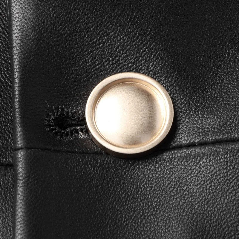 Luxury Office Men Leather Blazer Suit Coats One Button Rivets Fashion Business Man Spring New Sheepskin Genuine Leather Jacket
Luxury Office Men Leather Blazer Suit Coats One Button Rivets Fashion Business Man Spring New Sheepskin Genuine Leather Jacket