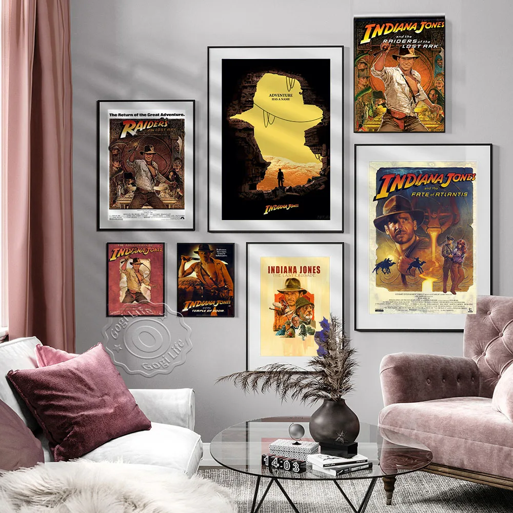 America Movie Indiana Jones Vintage Poster, Action Adventure Film Propaganda Poster Retro Wall Picture, Home Decor Art Prints
America Movie Indiana Jones Vintage Poster, Action Adventure Film Propaganda Poster Retro Wall Picture, Home Decor Art Prints