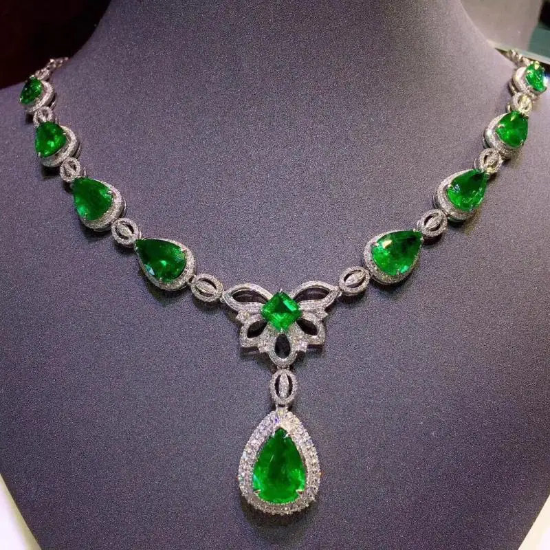 100% S925 Sterling Silver Emerald Pendant Luxury Jewelry Designers Water Drop Bohemia Emerald Jewelry Green Topaz Pendants Women
100% S925 Sterling Silver Emerald Pendant Luxury Jewelry Designers Water Drop Bohemia Emerald Jewelry Green Topaz Pendants Women