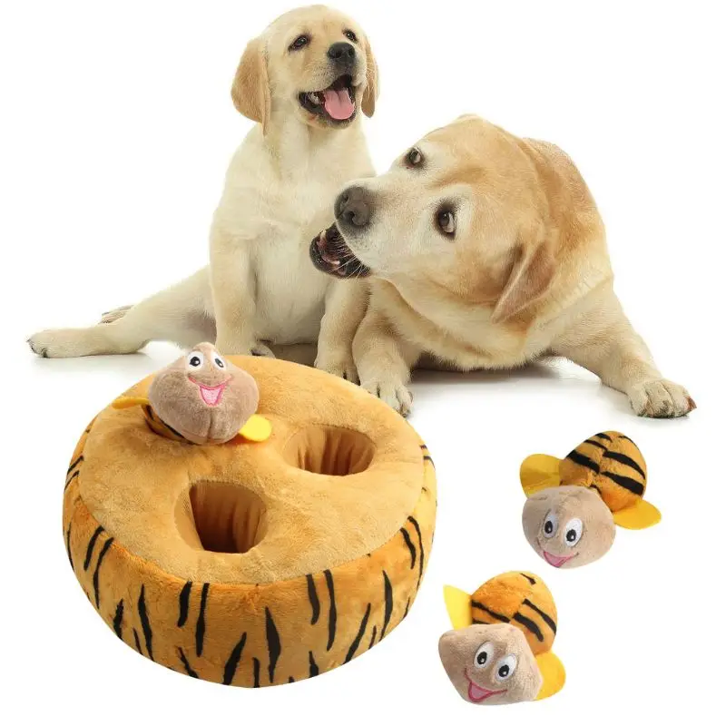 Pet Dog Toys Plush Bee Shape Hide Seek Puzzle Interactive toy Dogs Cat Chew Toy Pet Supplies C42
Pet Dog Toys Plush Bee Shape Hide Seek Puzzle Interactive toy Dogs Cat Chew Toy Pet Supplies C42