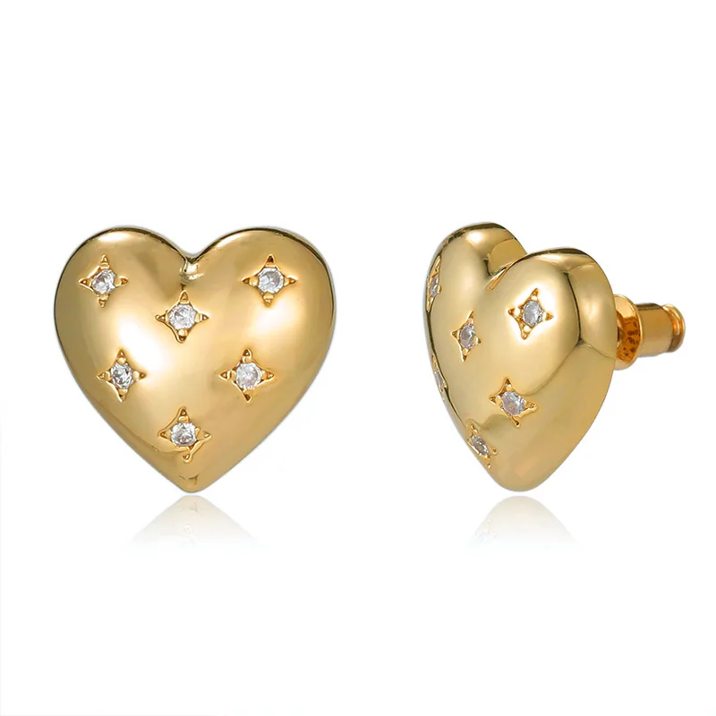 Love Stud Earrings For Women Brass Plated Gold Earring Heart Shape Luxury Earings Trendy Geometric Earing Accessories Jewelry
Love Stud Earrings For Women Brass Plated Gold Earring Heart Shape Luxury Earings Trendy Geometric Earing Accessories Jewelry