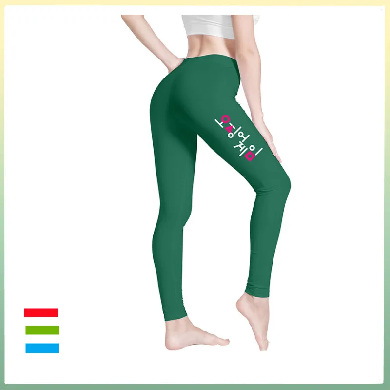 Squid Game Same Style Logo Printing Women's Yoga Pants Stretch Comfortable Sports Fitness Pants
Squid Game Same Style Logo Printing Women's Yoga Pants Stretch Comfortable Sports Fitness Pants