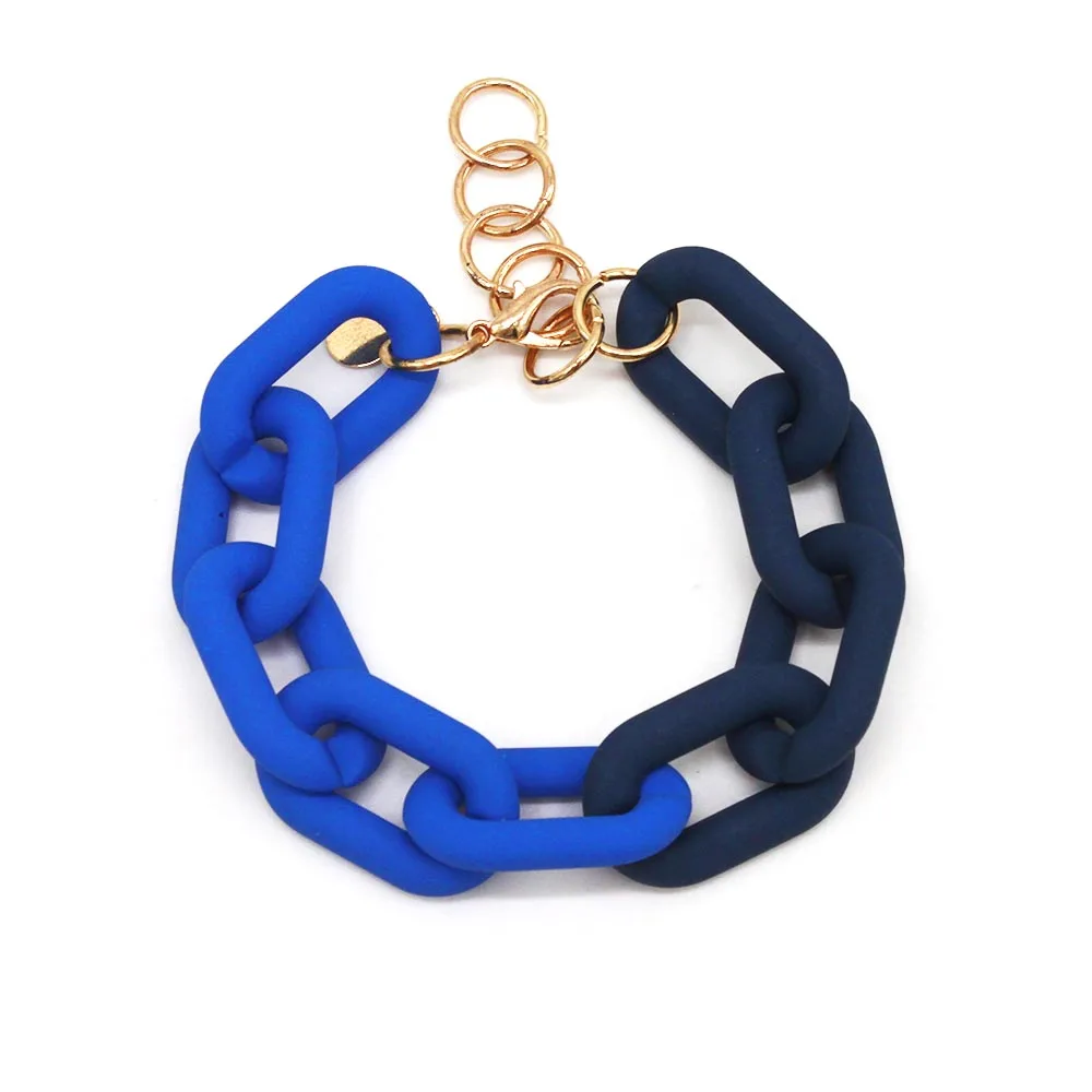 2021 New Double color Colorful Acrylic Thick Chain Bracelets for Women Fashion Punk Chunky Bracelet & Bangle Female Jewelry
2021 New Double color Colorful Acrylic Thick Chain Bracelets for Women Fashion Punk Chunky Bracelet & Bangle Female Jewelry