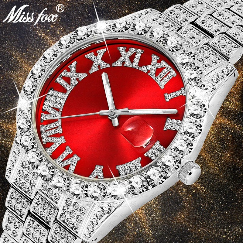 Dropshipping Big Diamond Red Mens Watches Top Luxury Brand 18K Gold Watch Men Stainless Steel Link Analog Best Quartz Wristwatch
Dropshipping Big Diamond Red Mens Watches Top Luxury Brand 18K Gold Watch Men Stainless Steel Link Analog Best Quartz Wristwatch