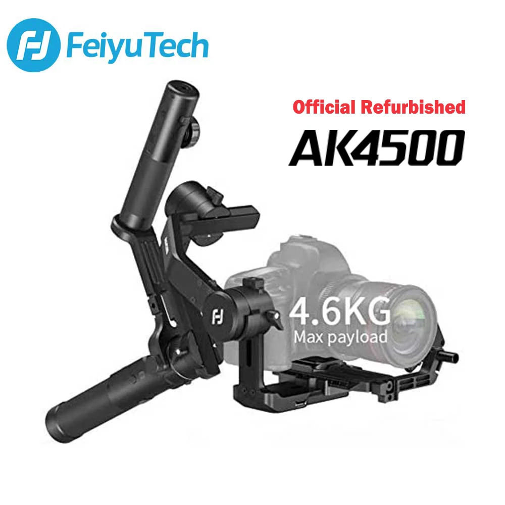 FeiyuTech Восстановленный AK4500 3-осевой ручной шарнирный стабилизатор для DSLR-камеры комплект с непрерывным изменением для Sony/Panasonic/Canon
FeiyuTech Восстановленный AK4500 3-осевой ручной шарнирный стабилизатор для DSLR-камеры комплект с непрерывным изменением для Sony/Panasonic/Canon