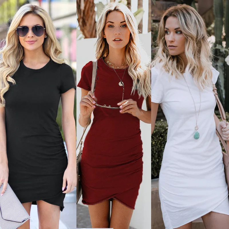 Leosoxs 2020 Summer New Fashion Sexy O Neck Women's Mini Dress Casual Bodycon Solid Short Sleeve Irregular Ladies Dresses Basic
Leosoxs 2020 Summer New Fashion Sexy O Neck Women's Mini Dress Casual Bodycon Solid Short Sleeve Irregular Ladies Dresses Basic