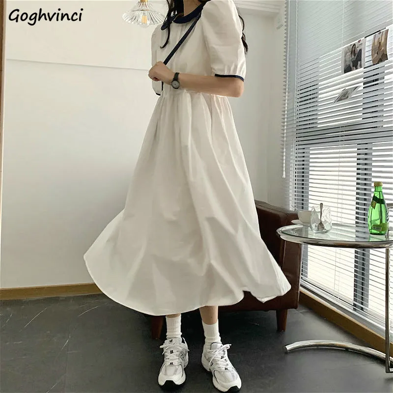 Dress Women Japan College Style Peter-pan Collar Oversized Lovely Girls Dresses Vacation Trendy Fresh High Waist Womens Sundress
Dress Women Japan College Style Peter-pan Collar Oversized Lovely Girls Dresses Vacation Trendy Fresh High Waist Womens Sundress