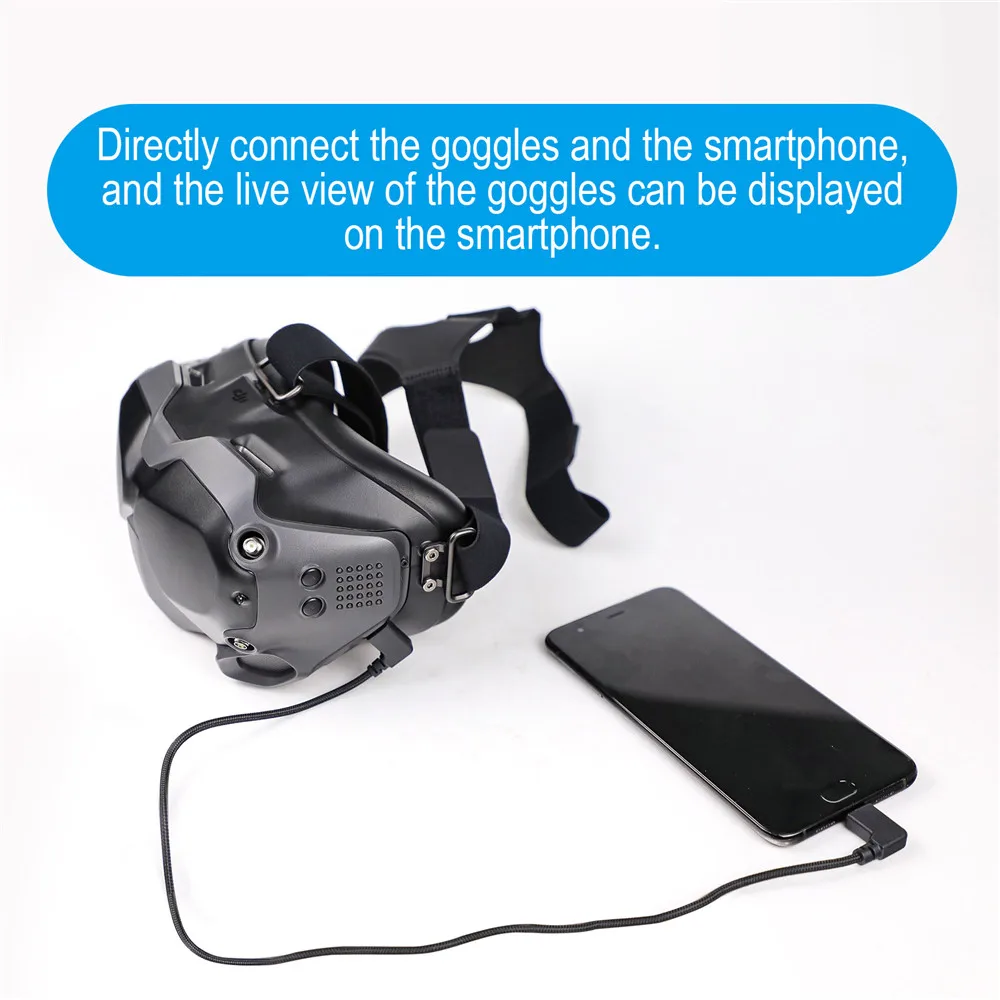 Type-C Data Micro-USB Cable Phone Tablet Adapter Cable Line for DJI FPV Flight Glasses V2 Accessories
Type-C Data Micro-USB Cable Phone Tablet Adapter Cable Line for DJI FPV Flight Glasses V2 Accessories