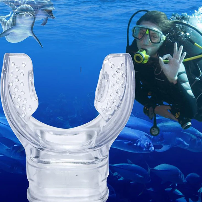 

Diving Mouthpiece Soft Silicone Diving Underwater Diving Snorkel Breathing Tube Mouthpiece Regulator Swimming Accessories