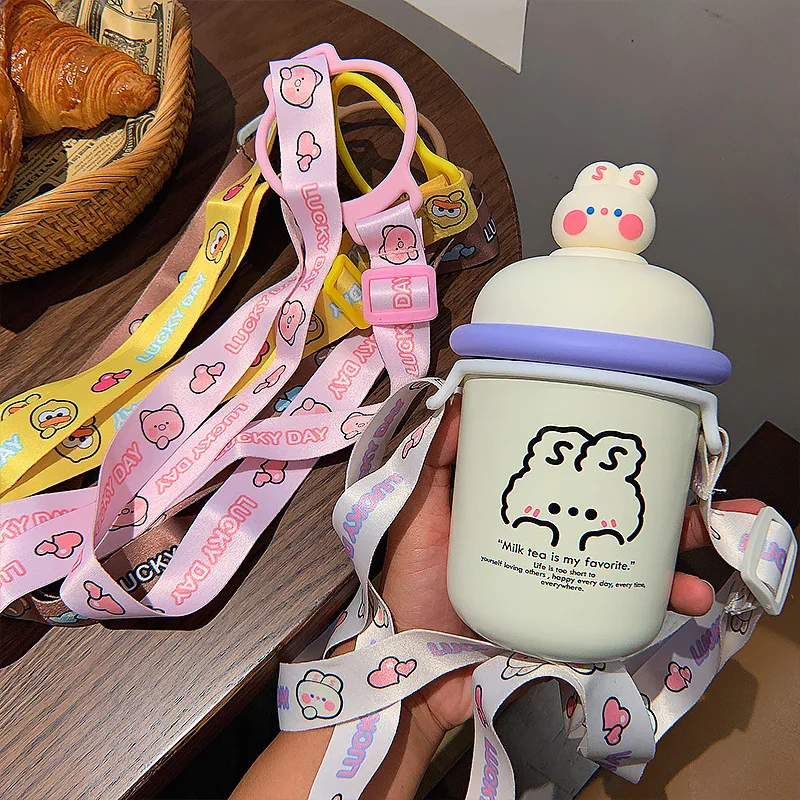 350ml Thermos Bottle With Strap Vacuum Insulation Flask Portable Cute Cartoon Sealed Leakproof Water Coffee Travel Thermos Cups
350ml Thermos Bottle With Strap Vacuum Insulation Flask Portable Cute Cartoon Sealed Leakproof Water Coffee Travel Thermos Cups
