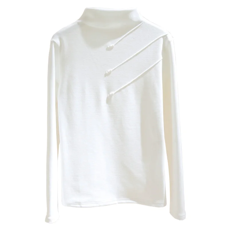 Autumn New Thicken Fleece Women T-Shirts Turtleneck Solid Long-Sleeved Casual All Match Female Pulls Tops Tees
Autumn New Thicken Fleece Women T-Shirts Turtleneck Solid Long-Sleeved Casual All Match Female Pulls Tops Tees
