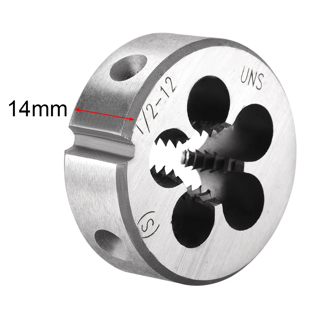 uxcell 1/2-12 UNS Round Die Machine Thread Die, 1.5" OD Round Threading Die Tool Steel, 6G Accuracy Class
uxcell 1/2-12 UNS Round Die Machine Thread Die, 1.5" OD Round Threading Die Tool Steel, 6G Accuracy Class