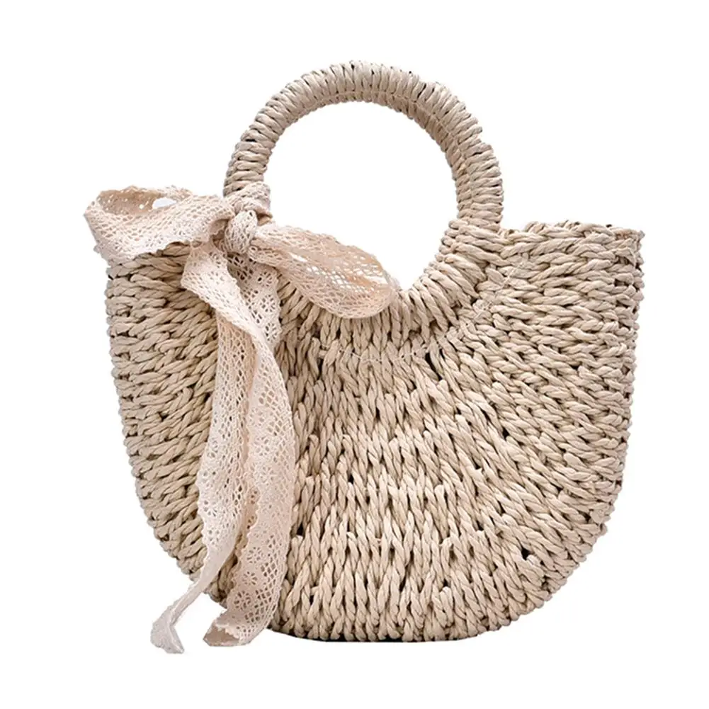 Fashionable Retro Handbag Hand-woven Bohemian Style Handbag Handmade Beach Tote Bag For Shopping Party Camping 
Fashionable Retro Handbag Hand-woven Bohemian Style Handbag Handmade Beach Tote Bag For Shopping Party Camping