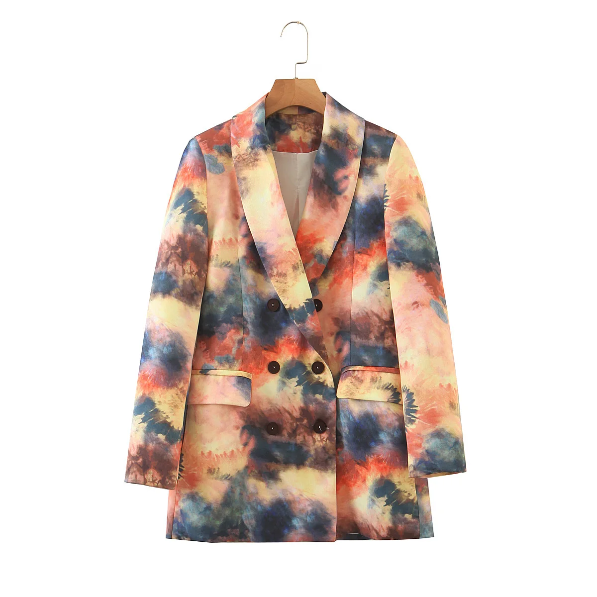 Fashion Long Sleeve Coat High Street Outerwear Women's Blazer Autumn Spring Double Breasted Casual New
Fashion Long Sleeve Coat High Street Outerwear Women's Blazer Autumn Spring Double Breasted Casual New