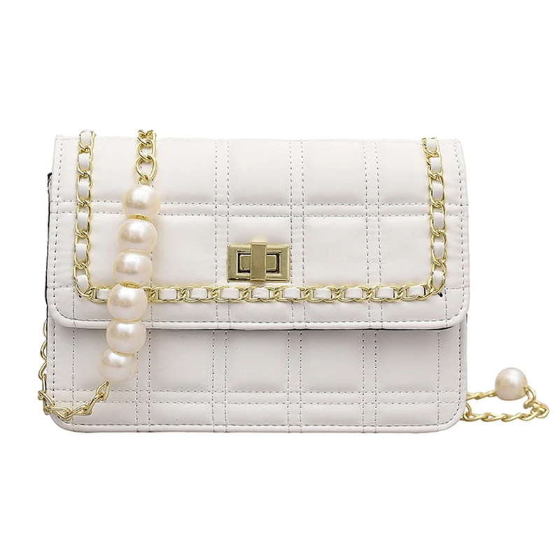 Flap Crossbody bag 2021 Fashion New High quality PU Leather Women's Designer Handbag Pearl Chain Travel Shoulder Messenger Bag
Flap Crossbody bag 2021 Fashion New High quality PU Leather Women's Designer Handbag Pearl Chain Travel Shoulder Messenger Bag
