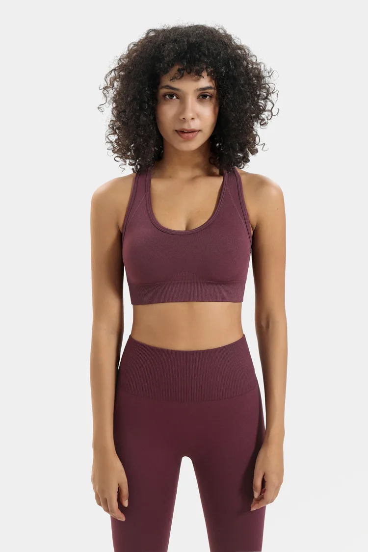 Beautiful Seamless Yoga Solid Color Nylon No Steel Ring Breathable Slim U-Shaped Exercise Tight Sports Underwear Bra Women 2021
Beautiful Seamless Yoga Solid Color Nylon No Steel Ring Breathable Slim U-Shaped Exercise Tight Sports Underwear Bra Women 2021