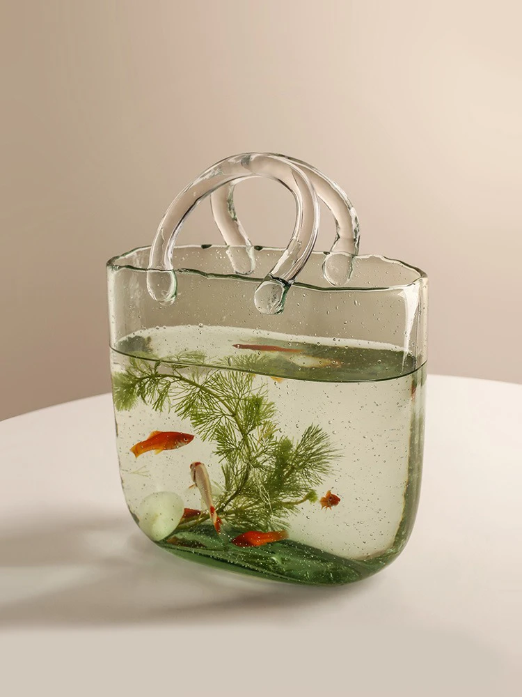 Glass Flowers Vase Home Decor Crafts Room Decoration Objects Study Office Handbag Vase Ornaments Living Room Dining Table Vases
Glass Flowers Vase Home Decor Crafts Room Decoration Objects Study Office Handbag Vase Ornaments Living Room Dining Table Vases