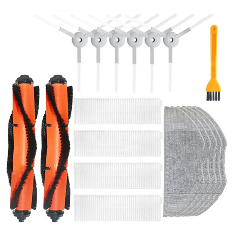 Main Brush Hepa Filter Side Brush Mop Cloth Kit for Xiaomi Mijia G1 Robot Vacuum Cleaner Parts Accessories
Main Brush Hepa Filter Side Brush Mop Cloth Kit for Xiaomi Mijia G1 Robot Vacuum Cleaner Parts Accessories