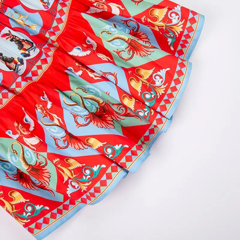 Fashion Runway Summer Vintage Skirts Suits Women's Sexy Off Shoulder Top and Retro Printed Skirts 2 Pieces Set
Fashion Runway Summer Vintage Skirts Suits Women's Sexy Off Shoulder Top and Retro Printed Skirts 2 Pieces Set