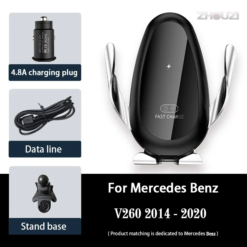 Car Wireless Charger Car Mobile Phone Holder Mounts Gps Stand Bracket For Mercedes Benz V260 2014-2020 Car Accessories
Car Wireless Charger Car Mobile Phone Holder Mounts Gps Stand Bracket For Mercedes Benz V260 2014-2020 Car Accessories