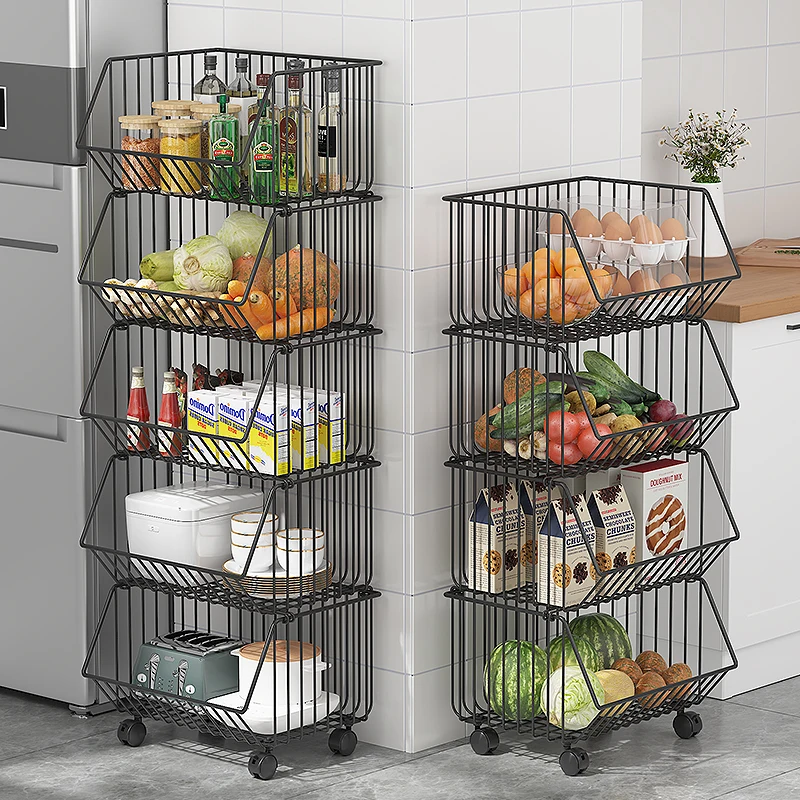 Kitchen shelving floor to floor multilayer portable family cart vegetable basket vegetable basket toy storage device
Kitchen shelving floor to floor multilayer portable family cart vegetable basket vegetable basket toy storage device