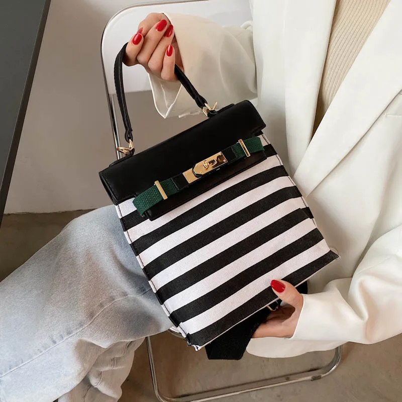 Exquisiteness Shoulder Bag Fashion Crossbody Bags Literature and Art High Capacity Handbags Striped Canvas Storage Women's
Exquisiteness Shoulder Bag Fashion Crossbody Bags Literature and Art High Capacity Handbags Striped Canvas Storage Women's