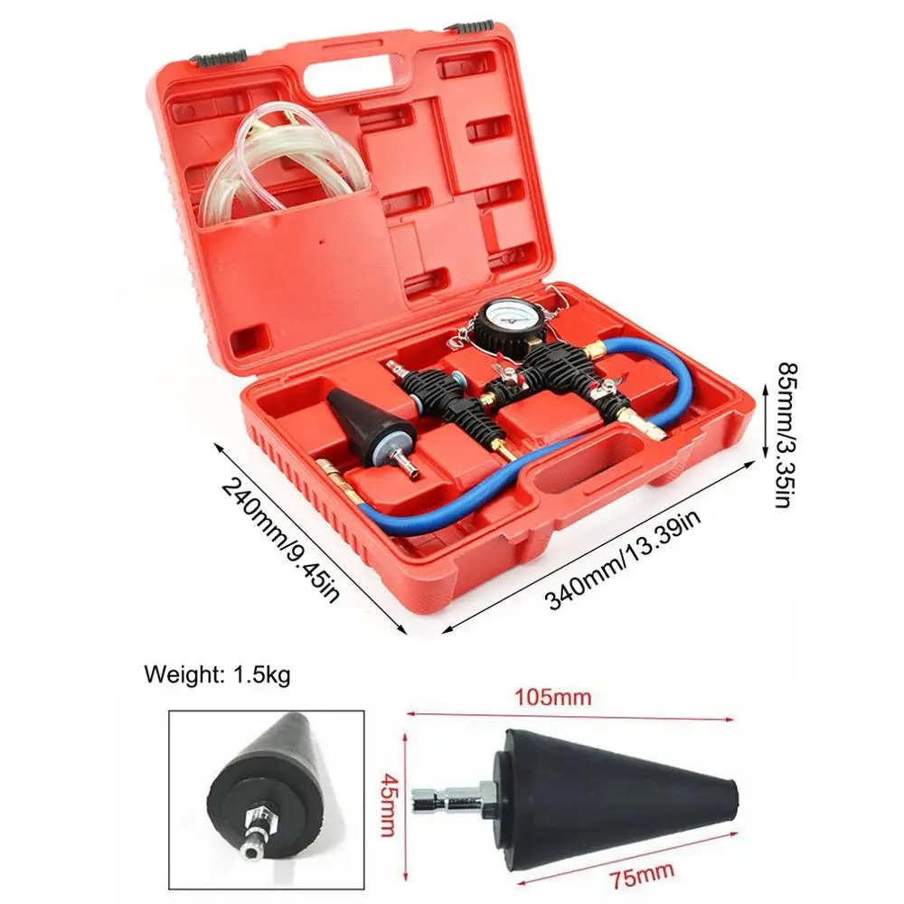 Auto Water Tank Pressure Gauge Water Tank Leak Detector Water Tank Coolant Antifreeze Vacuum Replacement Filler Tool
Auto Water Tank Pressure Gauge Water Tank Leak Detector Water Tank Coolant Antifreeze Vacuum Replacement Filler Tool
