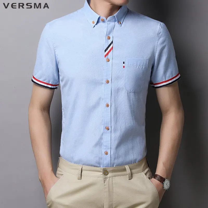 VERSMA Casual Male White Oxford Short Sleeve Shirt Men British Style Camisa Social Masculina Mens Dress Shirts Men Plus Size 5XL
VERSMA Casual Male White Oxford Short Sleeve Shirt Men British Style Camisa Social Masculina Mens Dress Shirts Men Plus Size 5XL