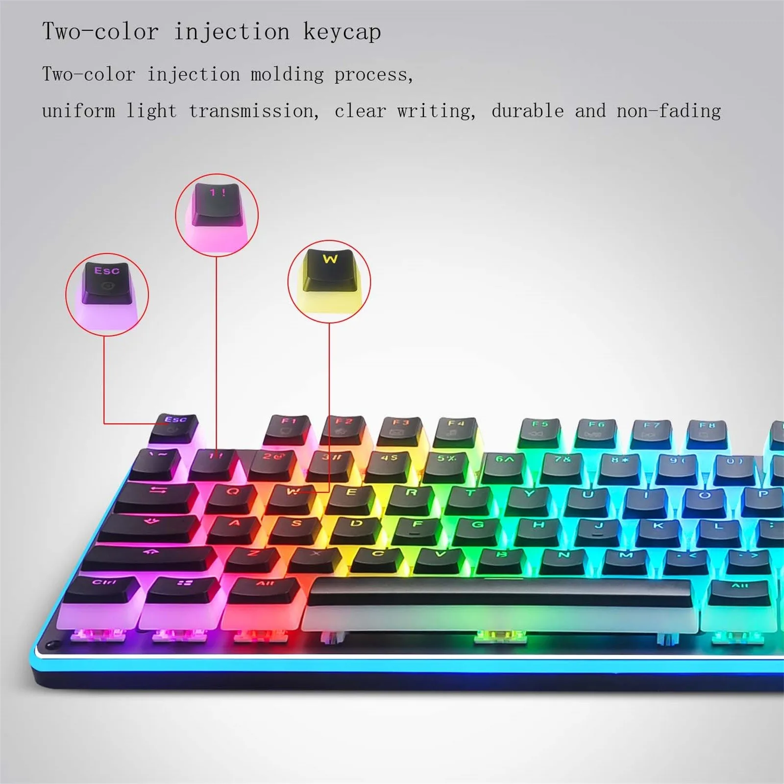 A Set Universal Keycap PBT-translucent OEM Height 104-key jelly Pudding Mechanical Keyboard Keycaps In Stock
A Set Universal Keycap PBT-translucent OEM Height 104-key jelly Pudding Mechanical Keyboard Keycaps In Stock
