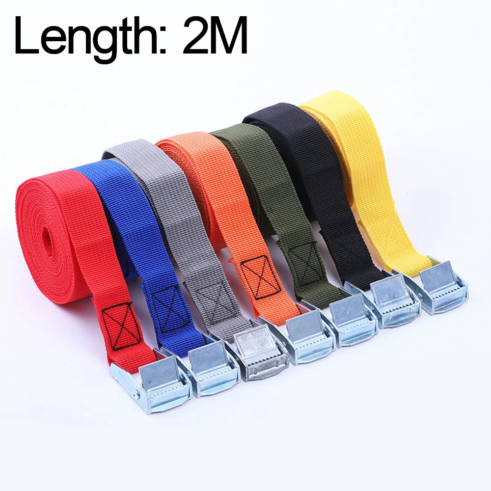 2M Buckle Tie-Down Belt cargo straps for Car motorcycle bike With Metal Buckle Tow Rope Strong Ratchet Belt for Luggage Bag
2M Buckle Tie-Down Belt cargo straps for Car motorcycle bike With Metal Buckle Tow Rope Strong Ratchet Belt for Luggage Bag