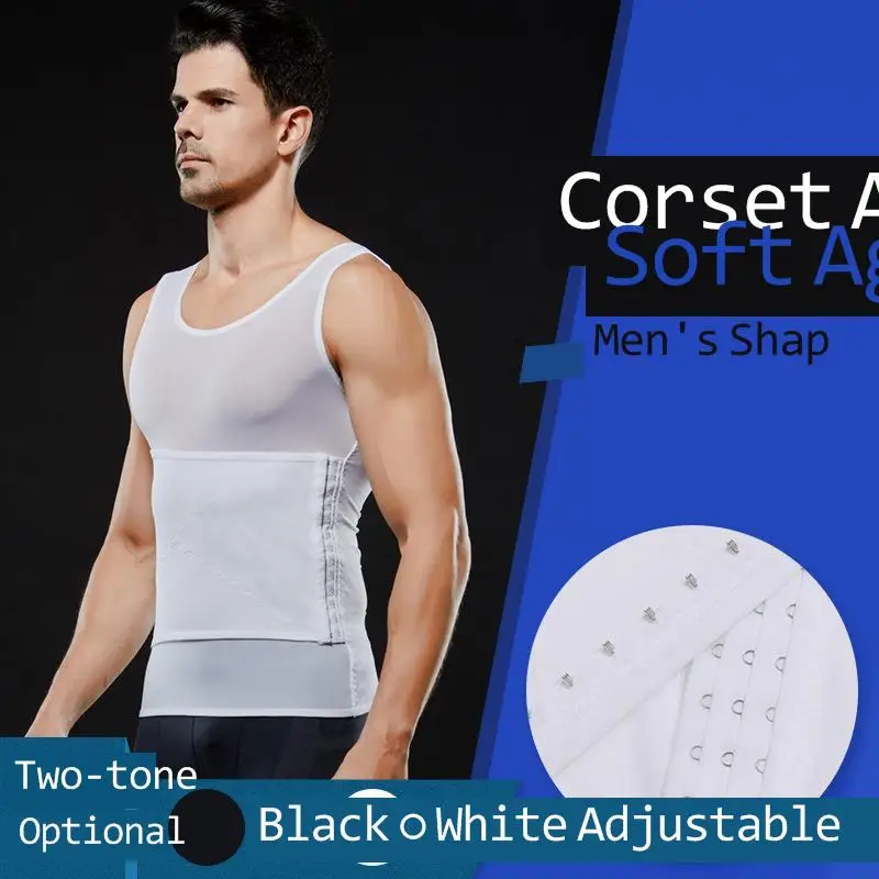 Upgraded seamless breathable tight belly tight belly body shaping vest men's corset NY026
Upgraded seamless breathable tight belly tight belly body shaping vest men's corset NY026