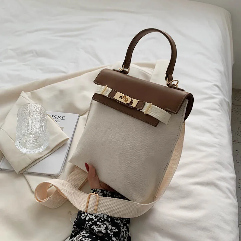 Small Women's Bag Summer Versatile 2021 New Fashion Canvas Briefcase Designer Handbags High Quality Purses and Handbags
Small Women's Bag Summer Versatile 2021 New Fashion Canvas Briefcase Designer Handbags High Quality Purses and Handbags