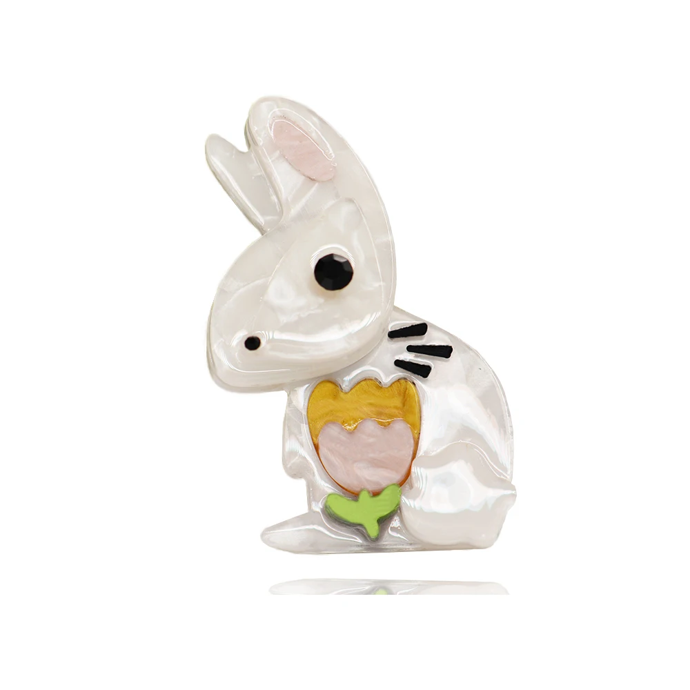 Blucome Quality Cute Acrylic Animal Cartoon Brooch Anime Rabbit Brooch for Women Children Dress Hat Hijab Pin Jewelry Gifts
Blucome Quality Cute Acrylic Animal Cartoon Brooch Anime Rabbit Brooch for Women Children Dress Hat Hijab Pin Jewelry Gifts