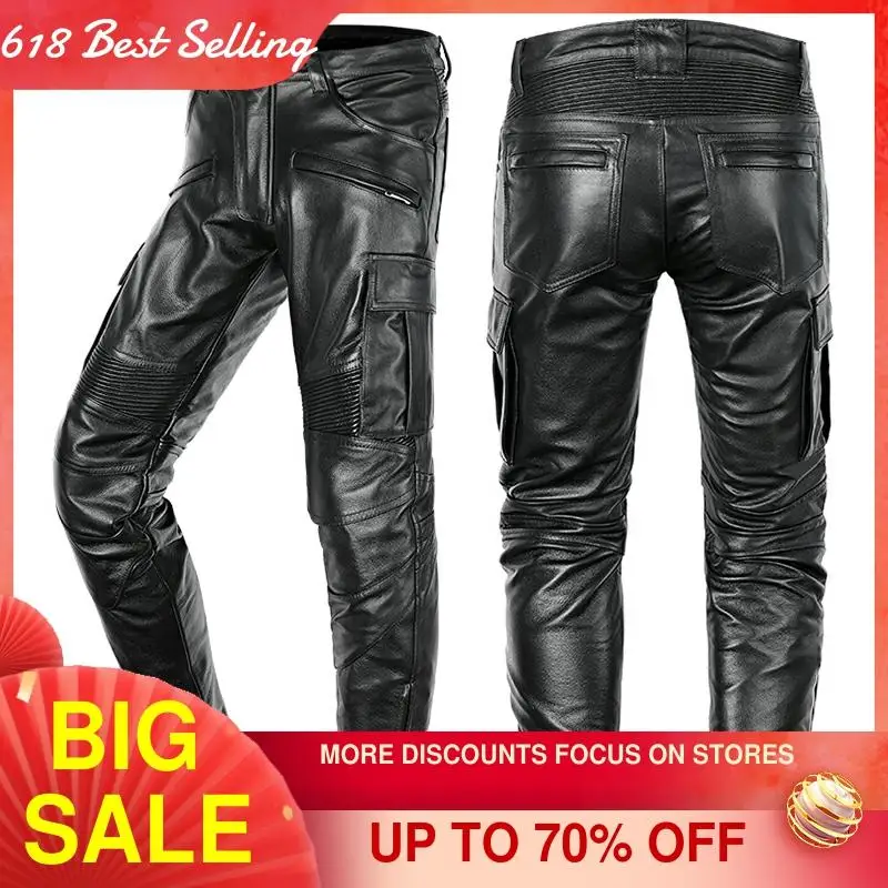 2021 Black American Motorcycle Style Real Natural Leather Trousers Men Plus Size 4XL Genuine Thick Cowhide Biker's Pants
2021 Black American Motorcycle Style Real Natural Leather Trousers Men Plus Size 4XL Genuine Thick Cowhide Biker's Pants