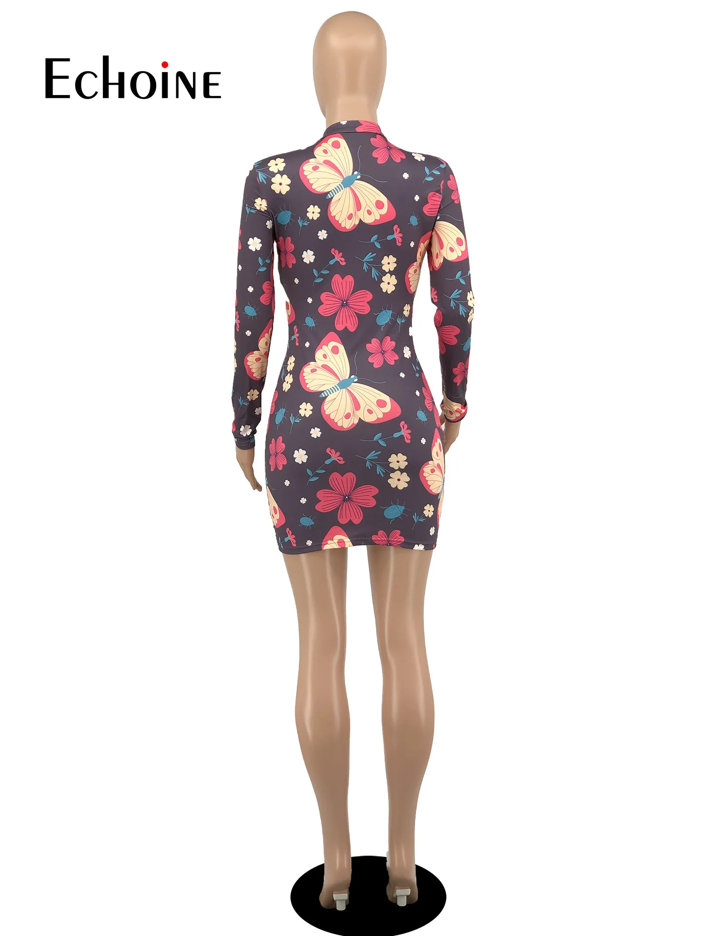 Echoine Women Sweet Butterfly print Dress Fashion Casual Lantern Sleeve V-Neck Thin Mini Dress 2021 spring Autumn Dress Vestidos
Echoine Women Sweet Butterfly print Dress Fashion Casual Lantern Sleeve V-Neck Thin Mini Dress 2021 spring Autumn Dress Vestidos