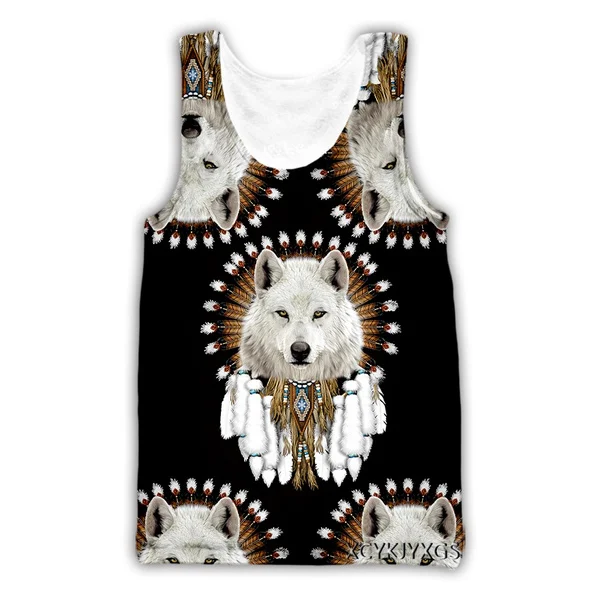Native Indian Wolf 3D Print Causal Clothing Fashion Men Women Tracksuits Crewneck Hip Hop Vest Size S-5XL mesh top
Native Indian Wolf 3D Print Causal Clothing Fashion Men Women Tracksuits Crewneck Hip Hop Vest Size S-5XL mesh top