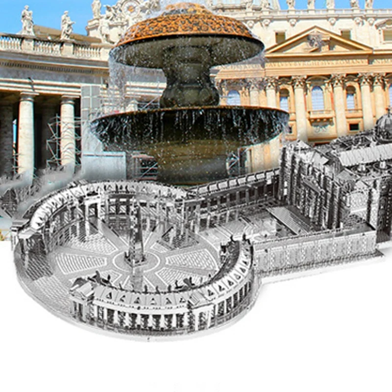 3D Metal Model Kit 1:1000 Assembly Model DIY 3D Cut Model Puzzle Toys-Church 
3D Metal Model Kit 1:1000 Assembly Model DIY 3D Cut Model Puzzle Toys-Church