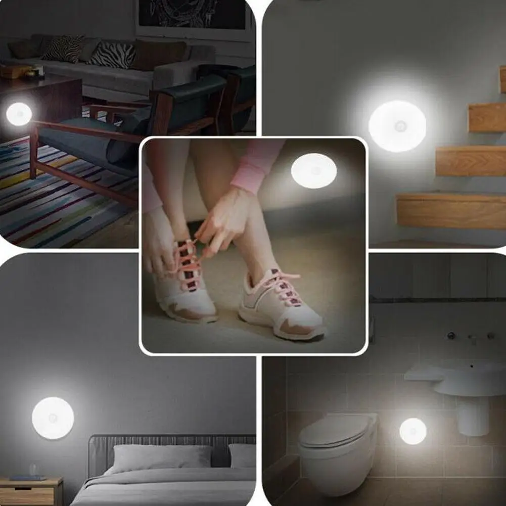 New LED Motion Sensor Light Night Light USB Rechargeable Energy-saving Lamp Induction Cabinet Wireless Light Sensor Body Be P7F0
New LED Motion Sensor Light Night Light USB Rechargeable Energy-saving Lamp Induction Cabinet Wireless Light Sensor Body Be P7F0