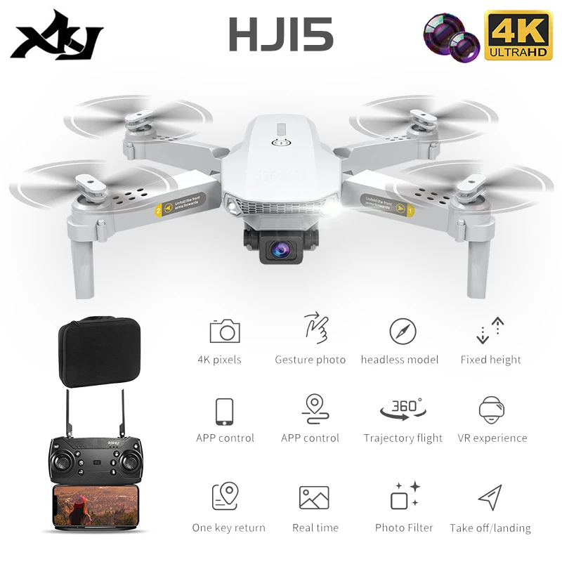 Радиоуправляемый Дрон XKJ HJ15 4K HD с двойной камерой 
Радиоуправляемый Дрон XKJ HJ15 4K HD с двойной камерой