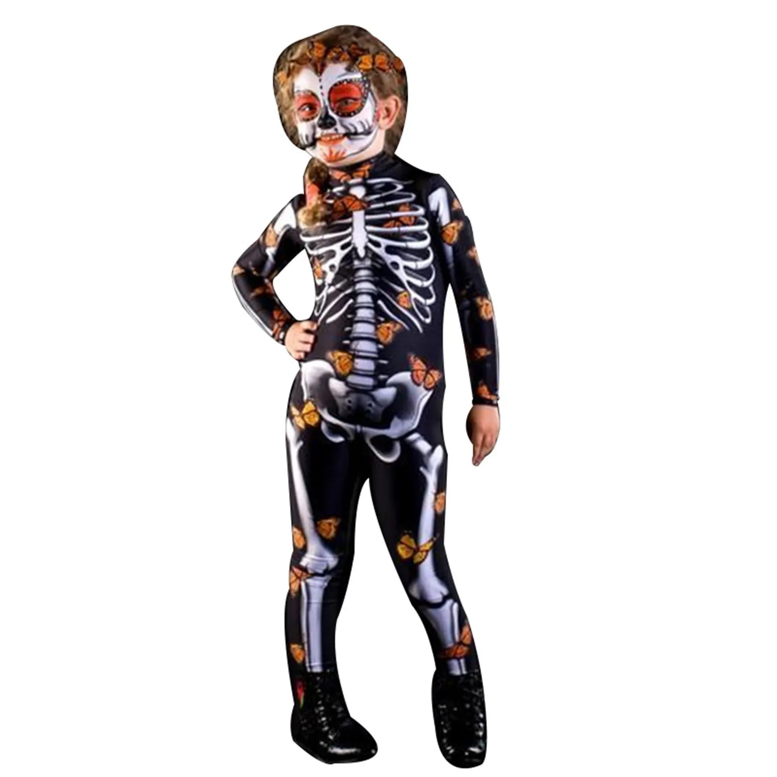 Halloween Skeleton Jumpsuit For Adult Kid Parent-child Family Cosplay Costumes 3d Scary Skull Bodysuit Romper Christmas Gift
Halloween Skeleton Jumpsuit For Adult Kid Parent-child Family Cosplay Costumes 3d Scary Skull Bodysuit Romper Christmas Gift
