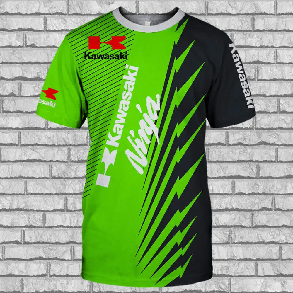 New men's Digital Printing Kawasaki Motorcycle Logo T-shirt Casual Harajuku high-quality short-sleeved Brand hip-hop Top
New men's Digital Printing Kawasaki Motorcycle Logo T-shirt Casual Harajuku high-quality short-sleeved Brand hip-hop Top