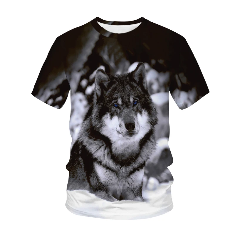 Fashion New Summer Couple Wolf T-Shirt 3D Printing Round Neck Men Women Children Travel Street Casual Brand T-shirt Clothing 
Fashion New Summer Couple Wolf T-Shirt 3D Printing Round Neck Men Women Children Travel Street Casual Brand T-shirt Clothing