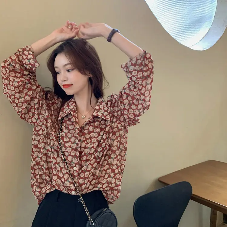Blouse Women Shirt Summer 2021 Loose Long Sleeve Flower Top Women Blusas Mujer De Moda
Blouse Women Shirt Summer 2021 Loose Long Sleeve Flower Top Women Blusas Mujer De Moda