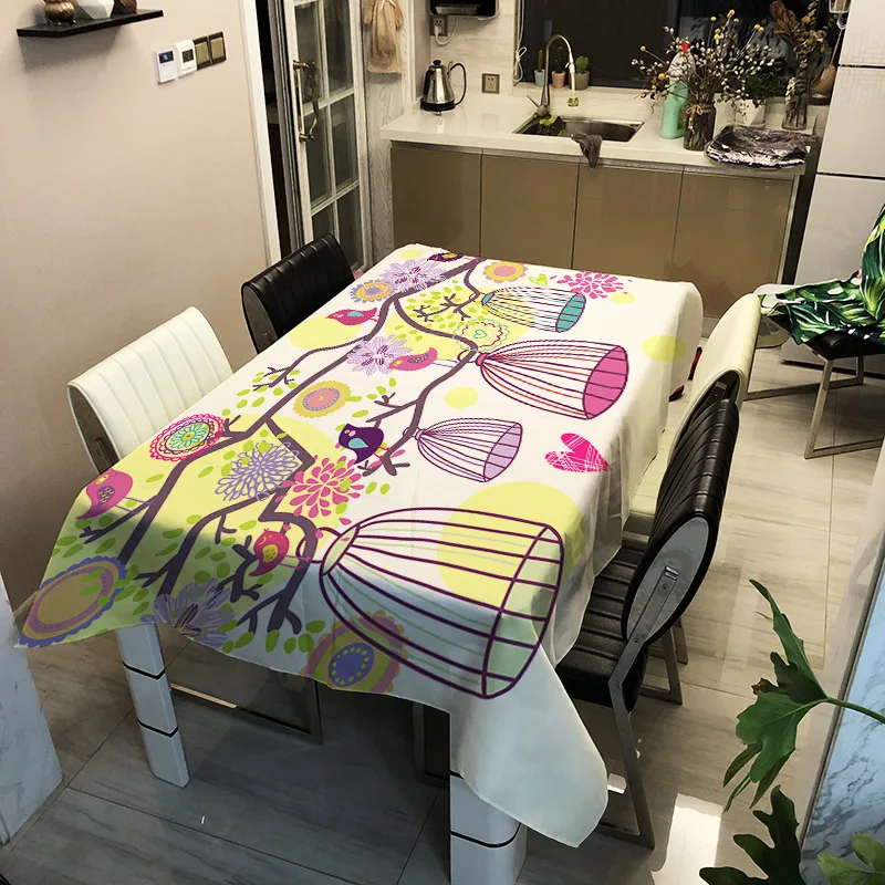 Bird Flower Tablecloth 3D Print Waterproof Rectangular Kitchen Dinner Table Cloth Outdoor Picnic Mat Cover Home Restaurant Decor
Bird Flower Tablecloth 3D Print Waterproof Rectangular Kitchen Dinner Table Cloth Outdoor Picnic Mat Cover Home Restaurant Decor